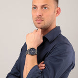 Buy Shop Maserati Competizione Blue Dial Grey Steel Strap Watch For Men - R8853100019 USA Online