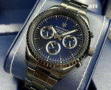Buy Shop Maserati Competizione Blue Dial Grey Steel Strap Watch For Men - R8853100019 USA Online