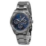 Buy Shop Maserati Competizione Blue Dial Grey Steel Strap Watch For Men - R8853100019 USA Online