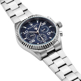 Buy Shop Maserati Competizione Blue Dial Silver Steel Strap Watch For Men - R8853100011 USA Online