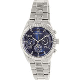 Buy Shop Maserati Competizione Blue Dial Silver Steel Strap Watch For Men - R8853100011 USA Online
