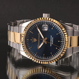 Buy Shop Maserati Competizione Blue Dial Two Tone Steel Strap Watch for Men - R8853100027 USA Online