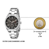 Buy Shop Maserati Competizione Chronograph Black Dial Silver Steel Strap Watch For Men - R8853100012 USA Online