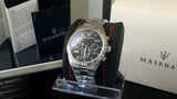 Buy Shop Maserati Competizione Chronograph Black Dial Silver Steel Strap Watch For Men - R8853100012 USA Online