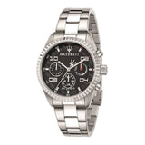 Buy Shop Maserati Competizione Chronograph Black Dial Silver Steel Strap Watch For Men - R8853100012 USA Online