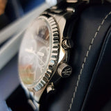 Buy Shop Maserati Competizione Chronograph Black Dial Silver Steel Strap Watch For Men - R8853100014 USA Online