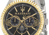 Buy Shop Maserati Competizione Chronograph Black Dial Two Tone Steel Strap Watch For Men - R8853100016 USA Online
