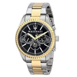 Buy Shop Maserati Competizione Chronograph Black Dial Two Tone Steel Strap Watch For Men - R8853100016 USA Online