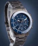 Buy Shop Maserati Competizione Chronograph Blue Dial Black Steel Strap Watch For Men - R8873600005 USA Online
