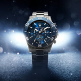 Buy Shop Maserati Competizione Chronograph Blue Dial Black Steel Strap Watch For Men - R8873600005 USA Online