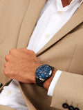 Buy Shop Maserati Competizione Chronograph Blue Dial Black Steel Strap Watch For Men - R8873600005 USA Online