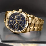 Buy Shop Maserati Competizione Chronograph Blue Dial Gold Steel Strap Watch For Men - R8853100026 USA Online