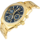 Buy Shop Maserati Competizione Chronograph Blue Dial Gold Steel Strap Watch For Men - R8853100026 USA Online
