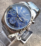 Buy Shop Maserati Competizione Chronograph Blue Dial Silver Steel Strap Watch For Men - R8853100013 USA Online