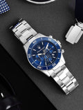 Buy Shop Maserati Competizione Chronograph Blue Dial Silver Steel Strap Watch For Men - R8873600002 USA Online