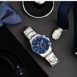 Buy Shop Maserati Competizione Chronograph Blue Dial Silver Steel Strap Watch For Men - R8873600002 USA Online