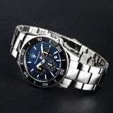 Buy Shop Maserati Competizione Chronograph Blue Dial Silver Steel Strap Watch For Men - R8873600009 USA Online