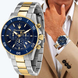 Buy Shop Maserati Competizione Chronograph Blue Dial Two Tone Steel Strap Watch For Men - R8873600006 USA Online