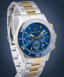 Buy Shop Maserati Competizione Chronograph Blue Dial Two Tone Steel Strap Watch For Men - R8873600006 USA Online
