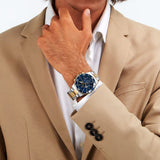 Buy Shop Maserati Competizione Chronograph Blue Dial Two Tone Steel Strap Watch For Men - R8873600006 USA Online