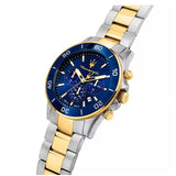 Buy Shop Maserati Competizione Chronograph Blue Dial Two Tone Steel Strap Watch For Men - R8873600006 USA Online