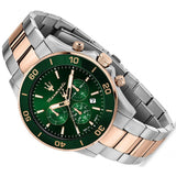 Buy Shop Maserati Competizione Chronograph Green Dial Two Tone Steel Strap Watch For Men - R8873600004 USA Online
