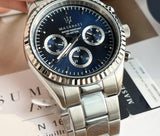 Buy Shop Maserati Competizione Chronograph Quartz Blue Dial Watch For Men - R8853100022 USA Online