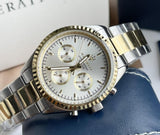 Buy Shop Maserati Competizione Chronograph Quartz Silver Dial Watch For Men - R8853100021 USA Online