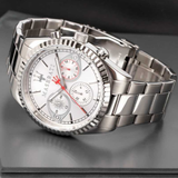Buy Shop Maserati Competizione Chronograph White Dial Silver Steel Strap Watch For Men - R8853100017 USA Online