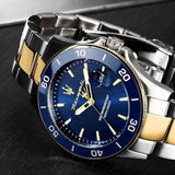 Buy Shop Maserati Competizione Diver Blue Dial Two Tone Steel Strap Watch for Men - R8873600010 USA Online