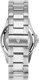 Buy Shop Maserati Competizione Green Dial Silver Steel Strap Watch for Men - R8853100038 USA Online