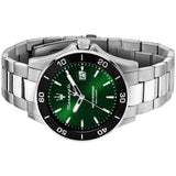 Buy Shop Maserati Competizione Green Dial Silver Steel Strap Watch for Men - R8853100038 USA Online
