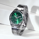 Buy Shop Maserati Competizione Green Dial Silver Steel Strap Watch for Men - R8853100043 USA Online