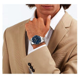 Buy Shop Maserati Competizione Quartz Blue Dial Silver Steel Strap Watch For Men - R8853100036 USA Online