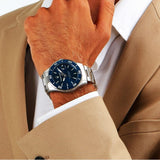 Buy Shop Maserati Competizione Quartz Blue Dial Silver Steel Strap Watch For Men - R8853100036 USA Online