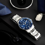 Buy Shop Maserati Competizione Quartz Blue Dial Silver Steel Strap Watch For Men - R8853100036 USA Online