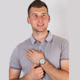 Buy Shop Maserati Competizione Silver Dial Silver Steel Strap Watch For Men - R8853100018 USA Online