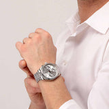 Buy Shop Maserati Competizione Silver Dial Silver Steel Strap Watch For Men - R8853100018 USA Online