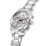 Buy Shop Maserati Competizione Silver Dial Silver Steel Strap Watch For Men - R8853100018 USA Online