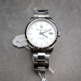 Buy Shop Maserati Competizione Silver Dial Silver Steel Strap Watch for Men - R8853100045 USA Online