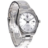 Buy Shop Maserati Competizione Silver Dial Silver Steel Strap Watch for Men - R8853100045 USA Online