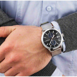 Buy Shop Maserati Epoca 42mm Black Dial Steel Silver Mesh Bracelet Watch For Men - R8873618003 USA Online