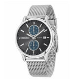 Buy Shop Maserati Epoca 42mm Black Dial Steel Silver Mesh Bracelet Watch For Men - R8873618003 USA Online