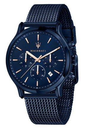 Buy Shop Maserati Epoca Analog Blue Dial Blue Mesh Bracelet Watch For Men - R8873618010 USA Online