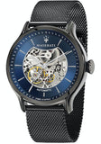 Buy Shop Maserati Epoca Automatic Skeleton Blue Dial Mesh Bracelet Watch For Men - R8823118002 USA Online