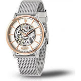 Buy Shop Maserati Epoca Automatic White Dial Silver Mesh Bracelet Watch For Men - R8823118001 USA Online