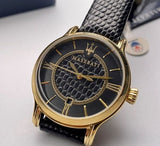 Buy Shop Maserati Epoca Black Dial Black Leather Strap Watch For Women - R8851118501 USA Online