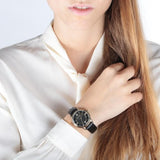 Buy Shop Maserati Epoca Black Dial Black Leather Strap Watch For Women - R8851118501 USA Online