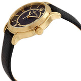 Buy Shop Maserati Epoca Black Dial Black Leather Strap Watch For Women - R8851118501 USA Online