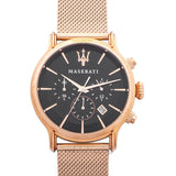 Buy Shop Maserati Epoca Black Dial Gold Mesh Bracelet Watch For Men - R8873618005 USA Online